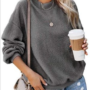 🤍🖤Grey oversized sweater🖤🤍